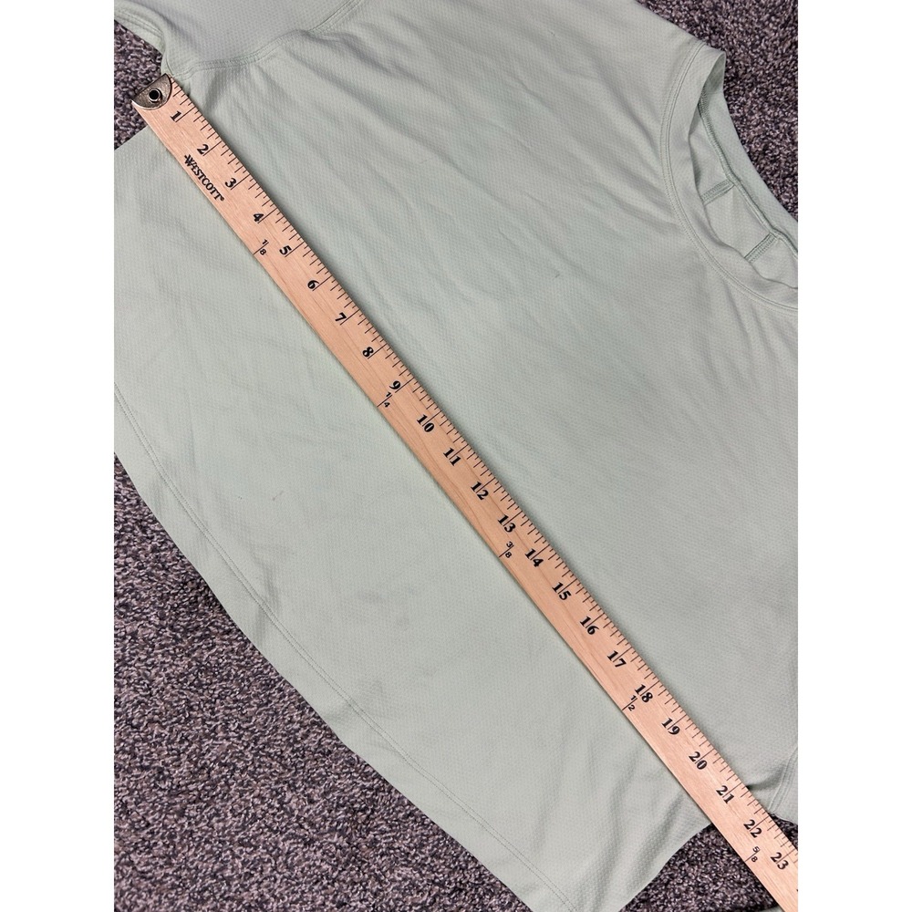 Lululemon Hold Tight Cropped Top T-Shirt Long Sleeve Light Green Women No Sz Tag - Picture 6 of 9